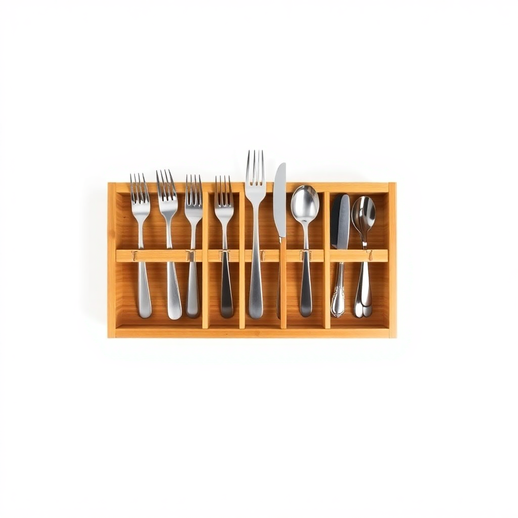 Classic Bamboo Cutlery Drawer Organizer