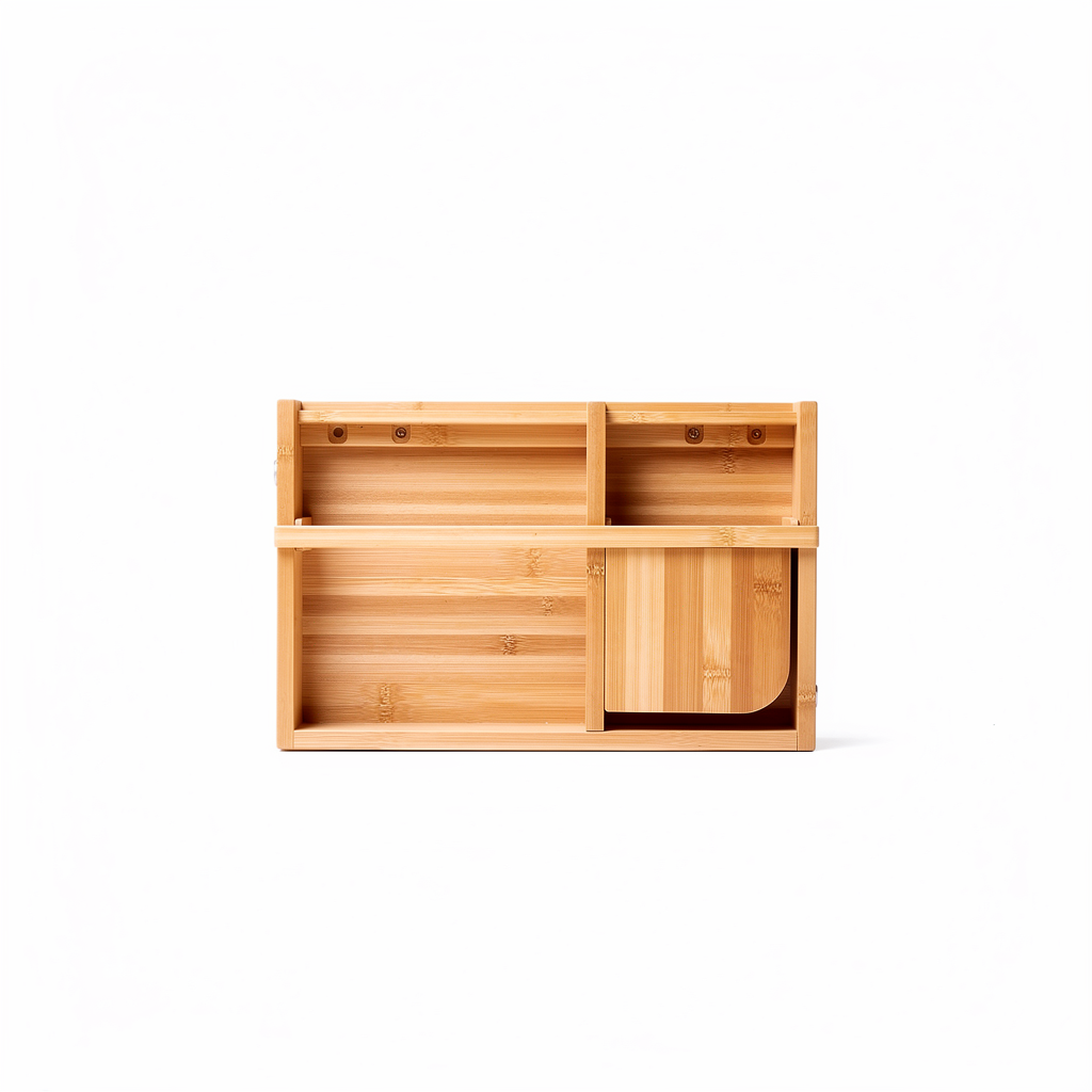 Adjustable Bamboo Cutlery and Gadget Organizer - Image 3