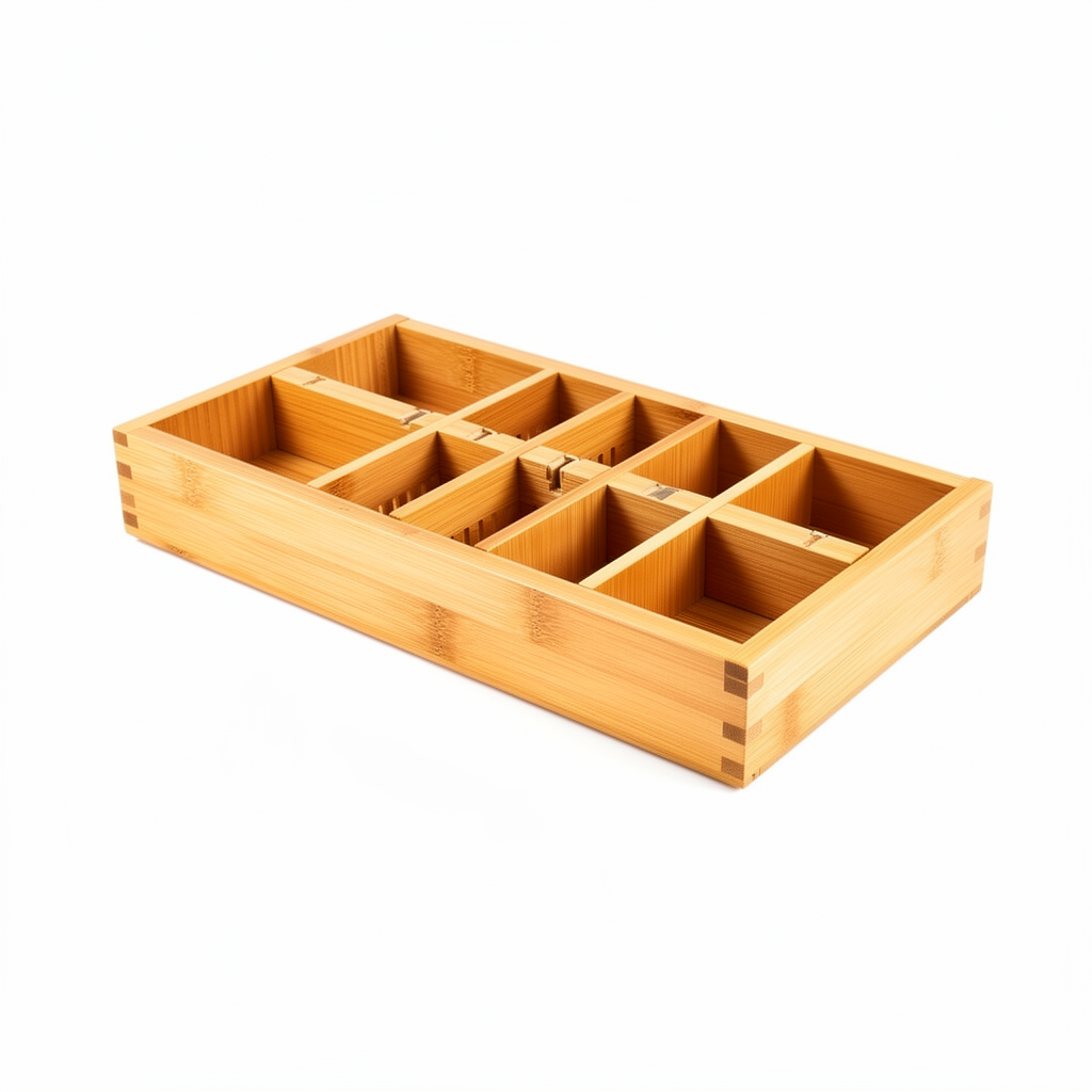 Classic Bamboo Cutlery Drawer Organizer - Image 2