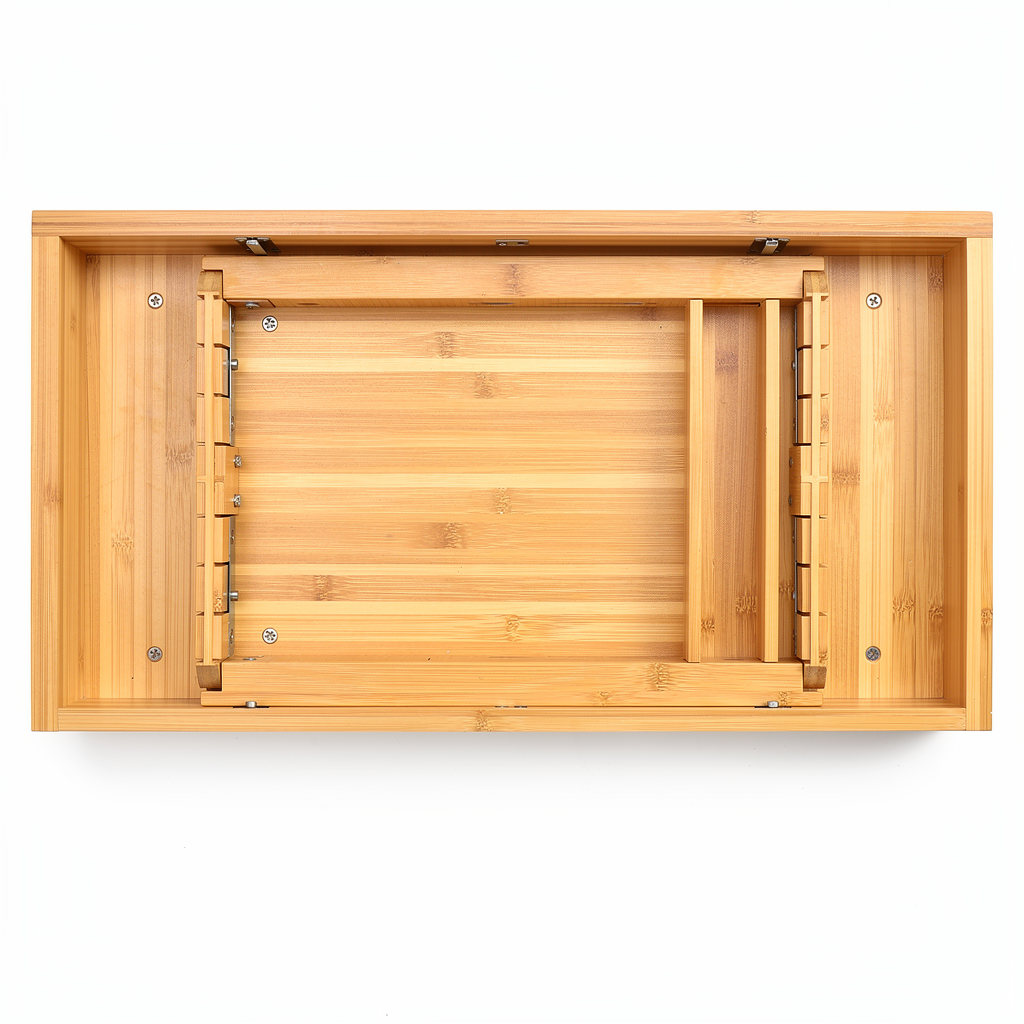 Expandable Bamboo Utensil Drawer Organizer - Image 3