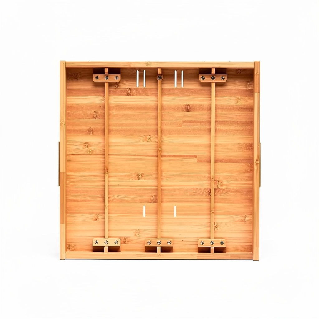 Bamboo Multi-Section Drawer Organizer Tray - Image 3